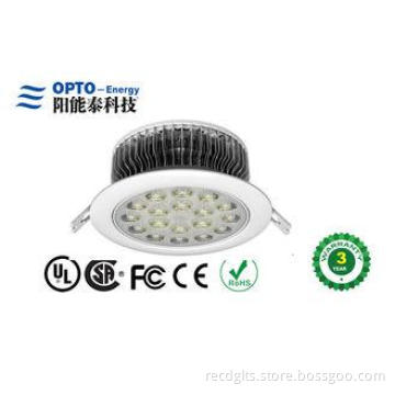 Hotel Restaurant 25 W Round Led Down Lighting with Aluminum